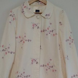 GAP floral coat in creamy yellow, XL